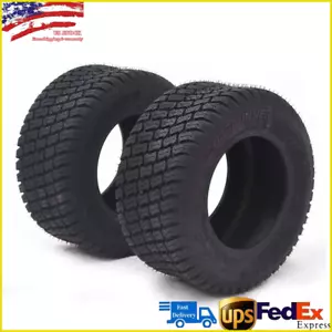 Set 2 18x8.5-8 Lawn Mower Tires 18x8.5x8 4PR Heavy Duty Tubeless Replacement - Picture 1 of 5