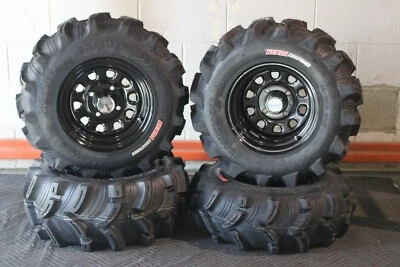 HONDA FOREMAN 400 25" VERDUGO ATV NEUMÁTICO - ITP NEGRO ATV RUEDA KIT SRAD Foto 1 de 4