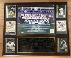 New York/N.Y. Yankees 2000 World Series Champions Wall Plaque/Derek Jeter/Subway - Picture 1 of 1