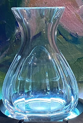 Crystal Mini Vase Heavy Glass 5" Tall - Image 1 of 4
