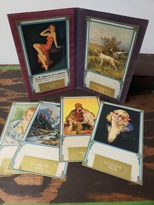 1937 Junior Gem Art Advertising Calendar Salesman Sample Book Folder Pin Up - Picture 1 of 9