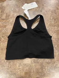 Fabletics Sports Bra Womens Size S/6 Black Kinsley Front Knot Seamless Yoga - Picture 1 of 3