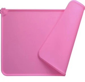 Tazón de silicona EONO Essentials DogCat mate antiadherente almohadilla de comida cojín de agua rosa - Imagen 1 de 4