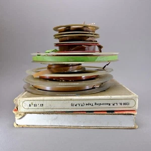 Lot of 9 vintage magnetic tapes all used for audio sampling, etc 1950/ 1960s - Picture 1 of 6