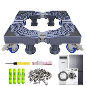 Appliances Stand Dolly Washing Machine Base Washer Dryer Mobile Roller Lock Whee - Picture 1 of 17