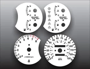 White Face Gauges for 1998-1999 Kia Sephia - Picture 1 of 4