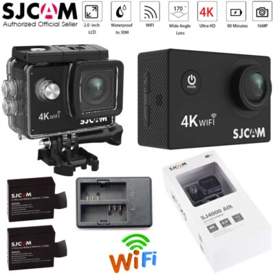 WIFI 4K 1080P SJCAM SJ4000 AIR Sports Action Helmet Camera Outdoor Waterproof - Image 1 of 4