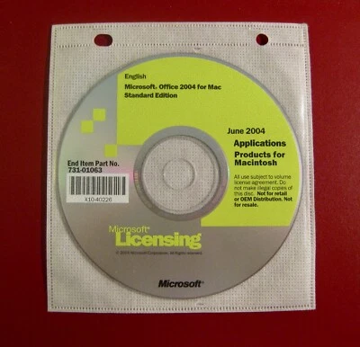 Microsoft Office 2004 for Mac ~ Standard Edition - Image 1 of 2
