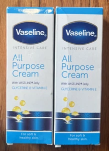 (2) Vaseline Intensive Care All Purpose Cream With Vaseline Jelly & Vitamin E - Picture 1 of 3