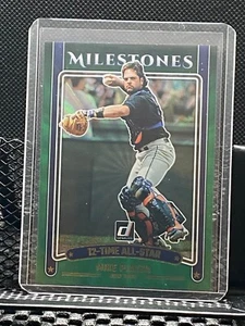 Mike Piazza 2025 Donruss Milestones Green Laser - Mets - Picture 1 of 2