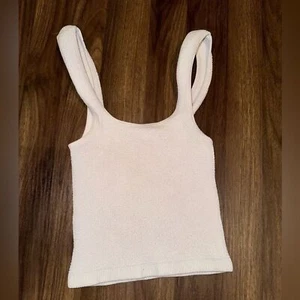 Camiseta sin mangas Zara elástica acanalada talla XS-pequeña usada en excelente estado - Imagen 1 de 4