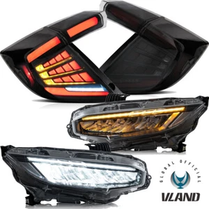 Faros LED + Luces traseras ahumadas para Honda Civic Hatchback tipo R 2017-2022 - Imagen 1 de 22