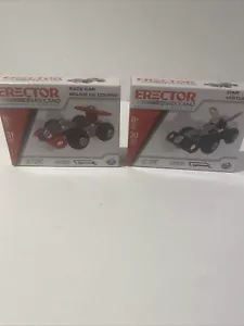 Kit Costruzione Erector by Meccano AUTO DA CORSA E AUTO VOITURE SET DI 2 Età 8+ - Foto 1 di 8