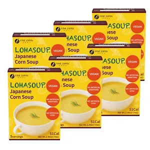 FINE JAPAN Japanese Corn Soup 5serving unscented vegan no food coloring set of6 - Picture 1 of 15