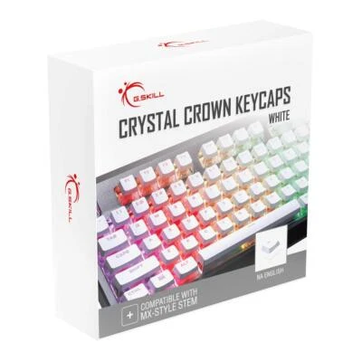 Crystal Crown Keycaps - Keycap Set with Transparent Layer for Mechanical Keyb... - Image 1 of 4