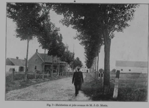 1912 DEUX PHOTOGRAPHIES IMPRIMÉS DE LA MAISON & GRANGE DE J.D. MORIN - Bild 1 von 2