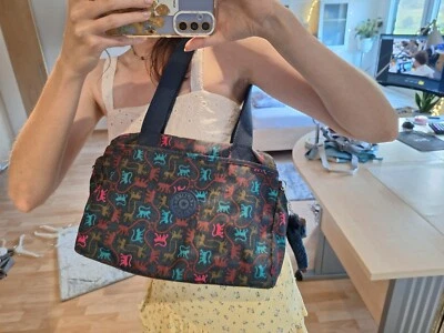 Kipling Tasche Blau mit Affen als Motiv   Sehr guter Zustand - Bild 1 von 4