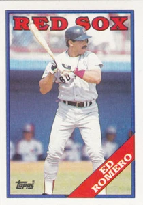 1988 TOPPS...ED ROMERO...NRMT...# 37...RED SOX...FREE COMBINED SHIPPING - Bild 1 von 1