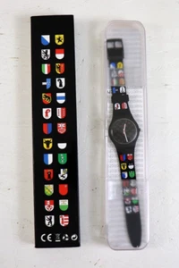 Swatch D'Schwizer Watch Swiss Humor Silicone Band 2012 Limited Edition Coat of A - Picture 1 of 12