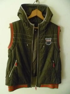 Vintage Women Insulation Winter Hooded Bomber M Vest Jackets Made In Korea SZ 88 - Picture 1 of 10