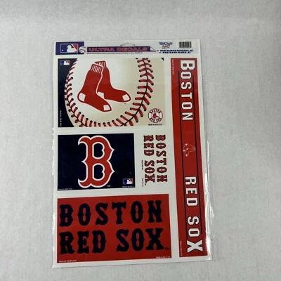 Wincraft Sports Boston Red Sox Ultra Calcomanías Reutilizables Pegatinas Extraíbles Base MLB Foto 1 de 4