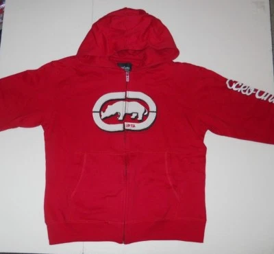 SUDADERA CON CAPUCHA Y CREMALLERA FRONTAL ECKO UNLTD NIÑOS TALLA MEDIANA (10-12) ROJA NUEVA CON ETIQUETAS Foto 1 de 2