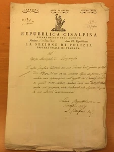 Documento della Repubblica Cisalpina - Picture 1 of 1