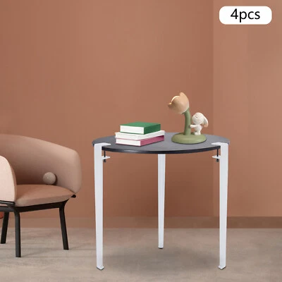 4 patas de mesa ajustables, patas de abrazadera de mesa, patas de mesa en forma de F blancas Foto 1 de 4