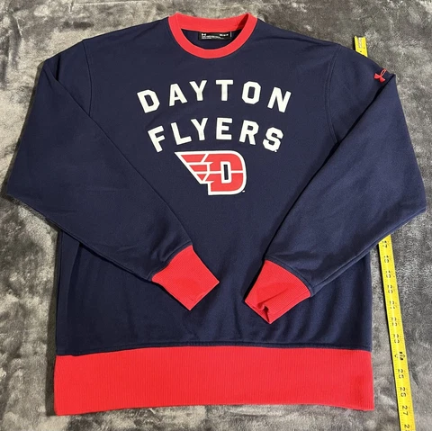 University Of Dayton Flyers Basketball Crewneck Sweatshirt Large Under ARMOUR Cover