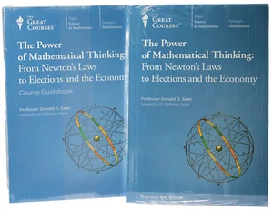NEW Great Courses The Power of Mathematical Thinking Newton Laws 4 Dvd Book 2010 - Picture 1 of 7