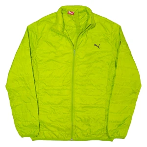 PUMA Lightweight Mens Puffer Jacket Green L - Picture 1 of 6