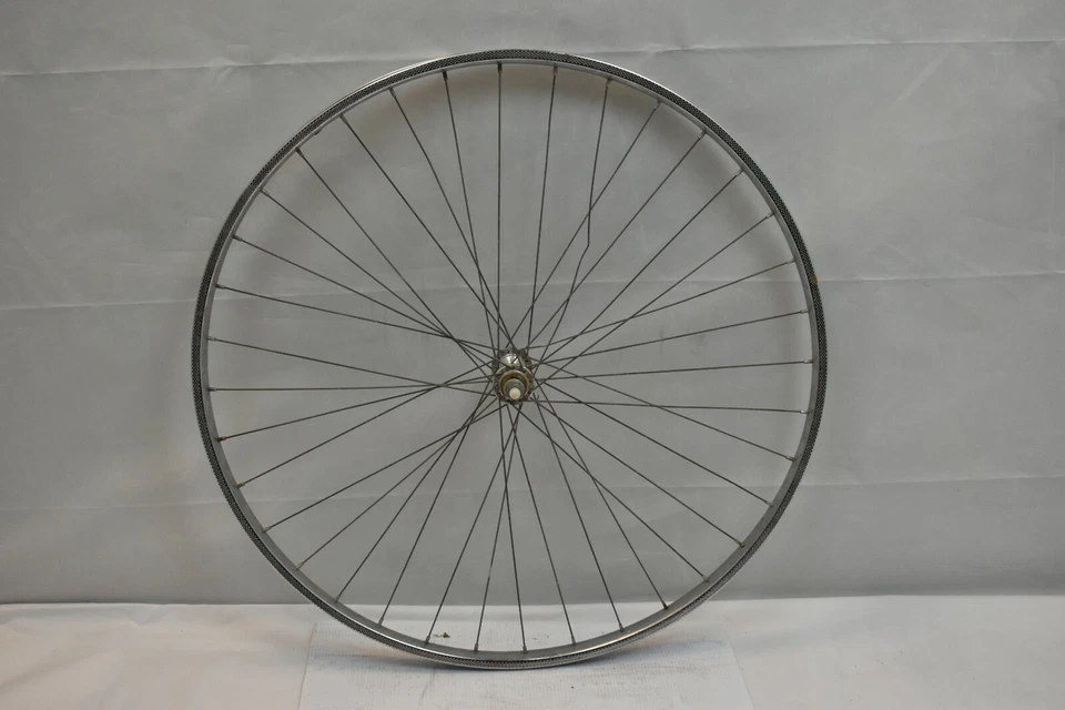 Rigida Chrolux 27" Vintage Front Road Wheel OLW96 17mm 36S AV Silver US Shipping - Image 1 of 4
