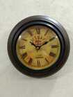 Wooden Wall Clock for Home Decoration Brown Color Antique Design Decorative 