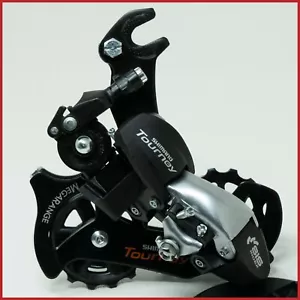 NOS SHIMANO TOURNEY REAR MECH DERAILLEUR VINTAGE OLD 7 SPEED RD-TX51 LONG CAGE - Picture 1 of 6