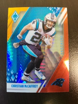 2021 Phoenix Christian McCaffrey FIRE BURST PRIZM card #18 - Image 1 of 2