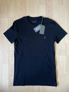 BNWT All Saints Jet Black T-Shirt AllSaints Shirt Size XS - Picture 1 of 3
