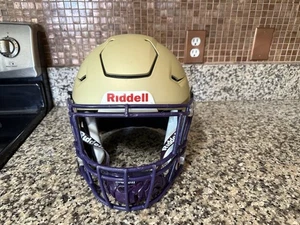 Riddell SpeedFlex Football Helmet Matte Vegas Gold w Facemask Adult X - Large XL - Picture 1 of 10
