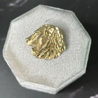 Colgante Cabeza de León 14k Oro Macizo 3g 2.3cm X 2cm Foto 1 de 4