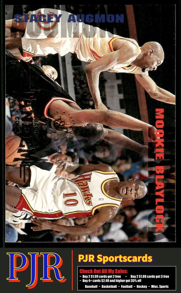 Stacey Augmon / Mookie Blaylock BCT 1994-95 Stadium Club #327 Atlanta Hawks - Image 1 of 2