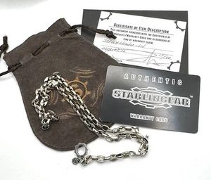 Collar de cadena Starlingear de plata de ley 925 pequeño ancla 50 cm - Imagen 1 de 7