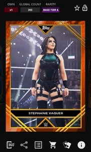 Stephanie Vaquer - Series 2 Orange Tier 6 Limited - Topps Slam WWE 25 Digital - Imagen 1 de 1