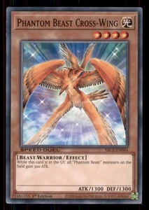Yugioh Phantom Beast Cross-Wing #SBCB-EN044 Speed Duel: Battle City Box LP - Picture 1 of 2