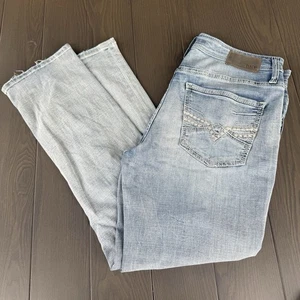 Jeans BKE Hebilla Jake Rectos Para Hombre 34x30 Azul Claro Lavado Premium Elastizado Denim - Imagen 1 de 13