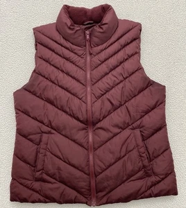 Gap Damen Stepp gefütterte Weste Jacke dunkelrot burgund Medium 1 - Bild 1 von 8