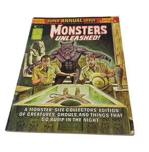 Monsters Unleashed Supper Annual #1 1975 Curtis Comics Vintage Monster Comic - Picture 1 of 4