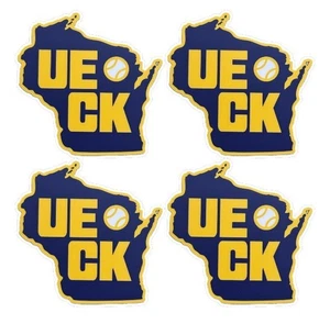 4 Pack Bob Uecker Vinyl Decals 2" Stickers | Milwaukee Brewers Wisconsin  - Picture 1 of 1