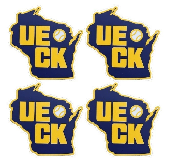 4 Pack Bob Uecker Vinyl Decals 2" Stickers | Milwaukee Brewers Wisconsin  - Image 1 of 1