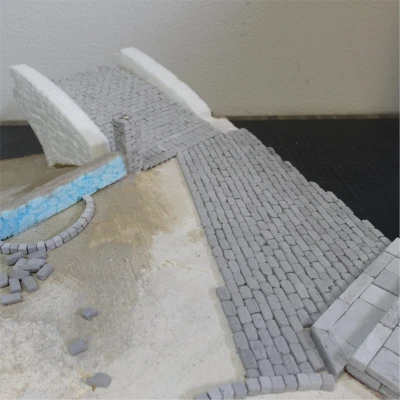 GERO DESIGN Pflastersteine grau 1:35 - 1000x - Modellbau Landschaft Diorama Zubehör