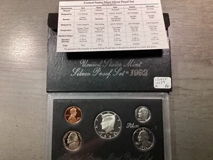 1992-S U.S. Mint Silver Proof Set 90% Silver w/5 Coin & OGP 032822-39 - Picture 1 of 6