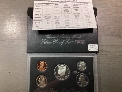 1992 S US Mint Silver Proof Set with 5 Coins OGP and COA 032822 39rk - Image 1 of 4